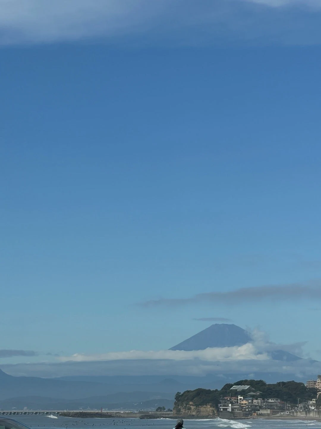 鎌倉の海と富士山